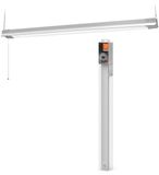 Ledvance OFFICE LINE Hangende kantoorplafondlamp met trekschakelaar in wit, 1,1 m lang, 41 W / 3400 lm, koud wit (4000 K)