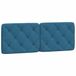 VidaXL Hoofdbordkussen 120 cm fluweel blauw