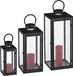 Merkloos Relaxdays Lantaarn Windlicht Set van 3