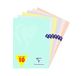 Clairefontaine 308166Cpack Mimesys PASTEL Pak met 10 Geniete Schriften - A4 21x29,7 cm - 96 Pagina's Gelijnd - Wit Papier 90 g - Polypro Omslag Opaak - Geassorteerde kleuren - Willekeurige Samenstelling