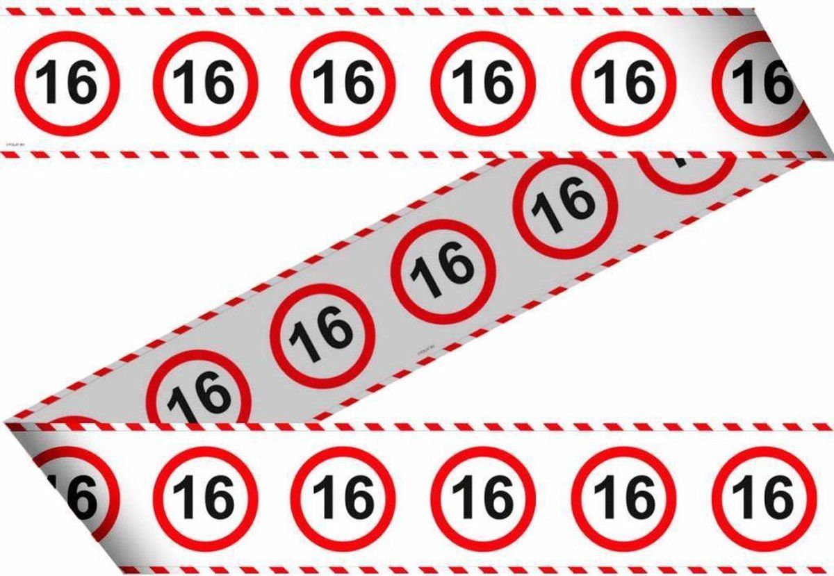 Markeerlint - Afzetlint - 16 Jaar - 15m