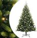 vidaXL Sapin de Noël artificiel avec charnières 300 LED vert 210 cm