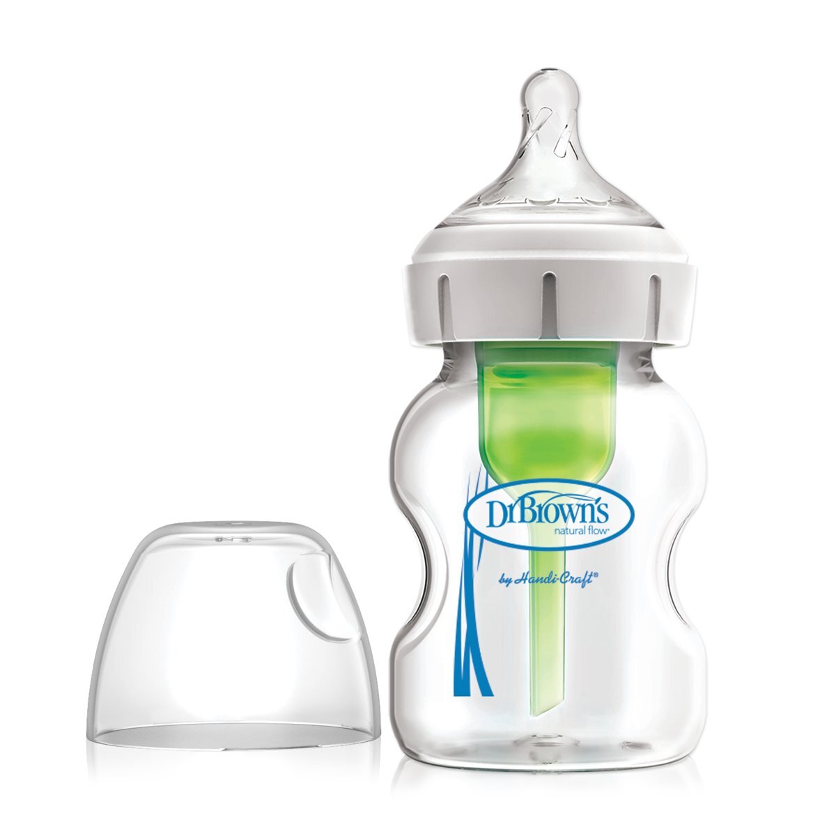 Dr. Browns Dr. Brown's Options+ Anti-colic Bottle Brede Halsfles glas 150 ml transparant
