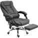 Fauteuil de bureau massant chauffant réglable inclinable repose-pied coussins lombaires