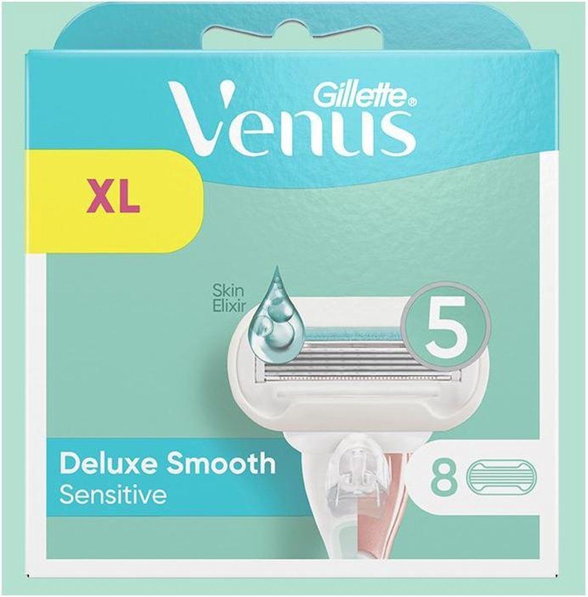 Gillette Deluxe Smooth Sensitive scheermesje 8 stuks Vrouwen