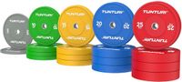 Tunturi Platinum bumperplates - Halter gewichten - Halterschijven - Set 290kg