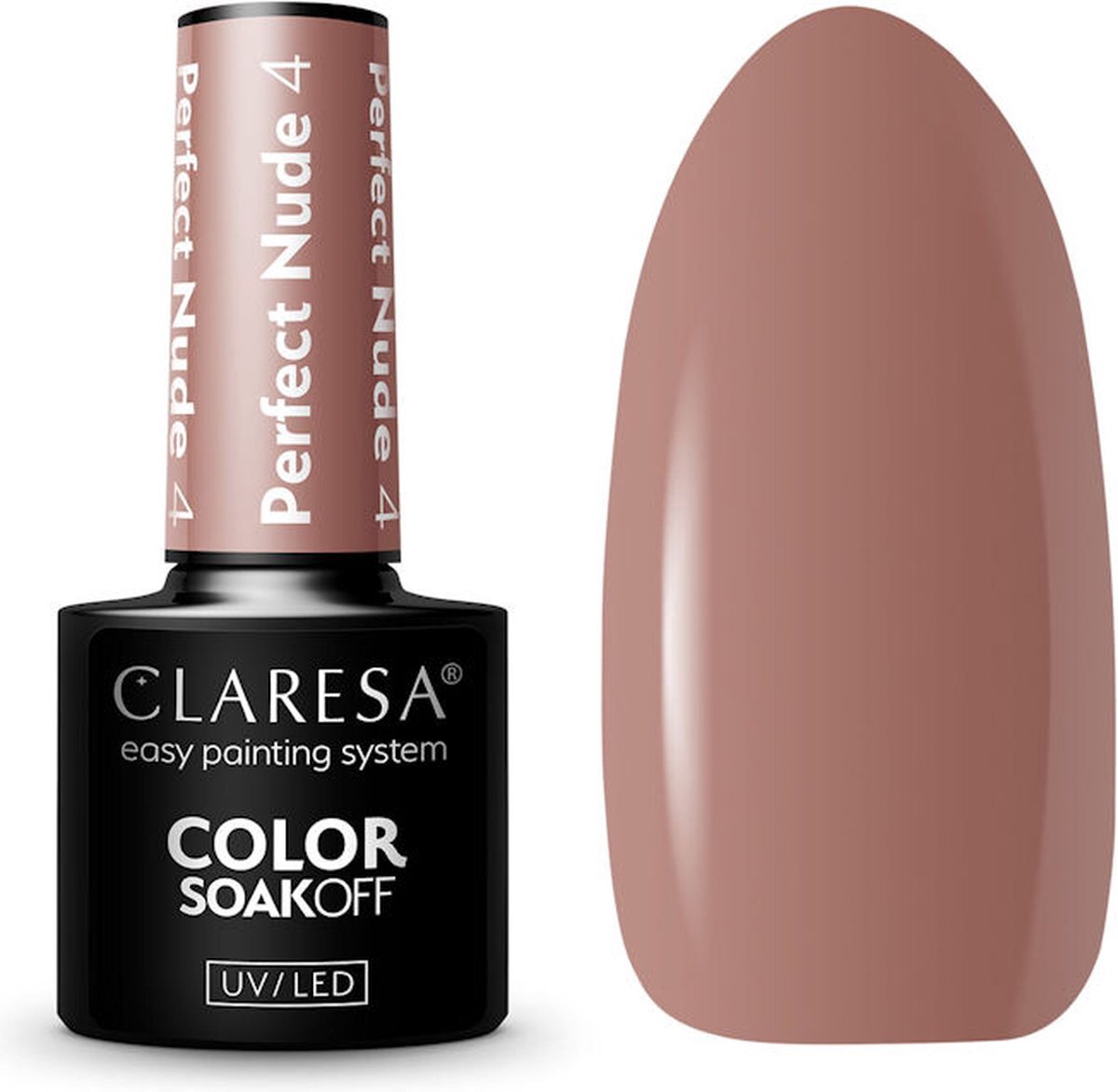 Claresa UV/LED Gellak Perfect Nude #4 – 5ml.