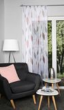 41462 Paolo 41462 Plooibandsjaal Transparant Bedrukt Rood 245 x 140 cm