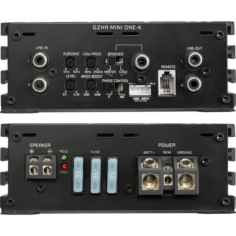Ground Zero GZHA MINI ONE-K - 1000W Monoblock Amplifier - 1 Ohm
