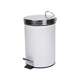 Douceur d'Intérieur Afvalemmer metaal 3 L wit