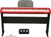 GPPD Digitale Piano met 88 Gewogen Toetsen – Home Stage C8 rood Inclusief Onderstel en 3 Pedalen