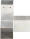 pinnacle living Connecteur de poteau Y-Forme 71 mm - Connecteur d'angle à 3 voies pour poutres en bois - Métal galvanisé à chaud - Raccord pour abri, pergola et abri de jardin - Résistant à la rouille
