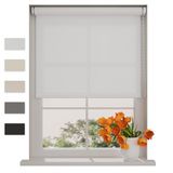 DTCH® Rolgordijn Easy Lichtdoorlatend - Bright White - 75 x 190 cm