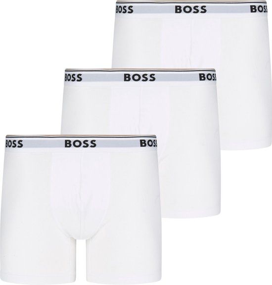BOSS - Boxershorts Power 3-Pack - Heren - Maat M - Wit
