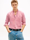 Tommy Hilfiger Heren Overhemd Katoen XXL Rood