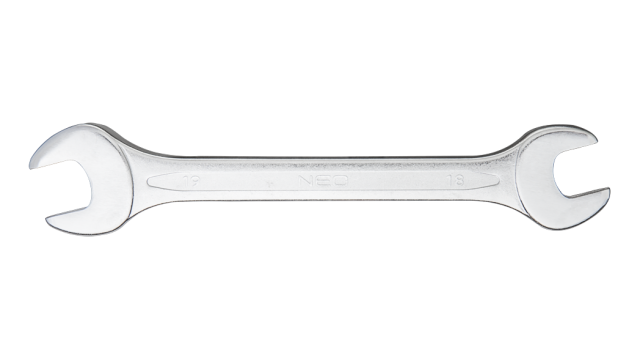 Neo Tools Steek/steeksleutel 18x19mm DIN 3110 CrV Staal TUV M+T