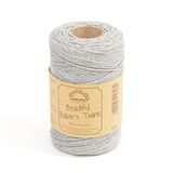 100m Everlasto 100m Solid Beautiful Baker's Cotton Craft Twine (approx. 2 mm) (Silver)
