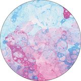 Bonateks Ronde digitaal bedrukte muismat, antislip onderkant, voor kantoor en thuis, diameter: 22 cm