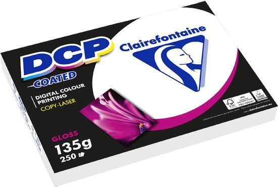 Clairefontaine DCP Coated Gloss A4 135 g/m² wit 250 vel