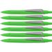 Schneider 131924 Reco Neon Edition balpen set van 6 (gerecyclede kunststof, bekroond met de blauwe engel, inktkleur: blauw) neongroen