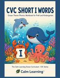 CVC Short I Words: Ocean Theme Phonics Workbook for PreK and Kindergarten