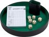 Engelhart Dobbelset Compleet - Pokerpiste 26 cm - Pokerbeker - 6 Dobbelstenen 16 mm - Scoreblok