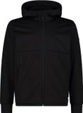 CMP Softshell jas met capuchon voor heren, zwart, 2XL