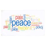 AZ FLAG Vlag Vrede in meerdere talen 90x60 cm Polyester 100D 2 Ringen