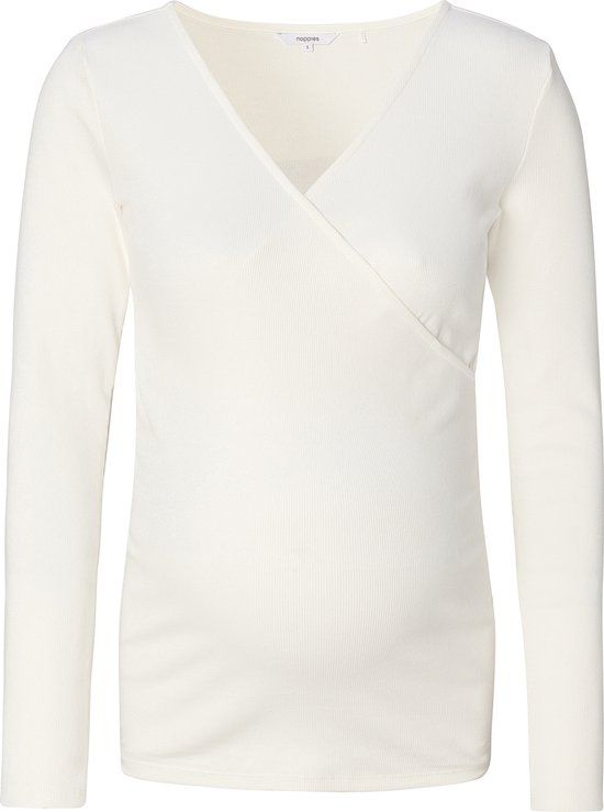 Noppies T-shirt Sara Zwangerschap - Maat S - Cream