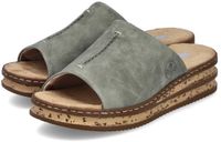 Rieker Dames Pantoletten Slipper 62905-53 Groen