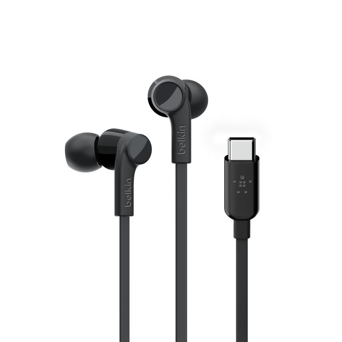 Belkin ROCKSTAR™ In-ear Headphones with USB-C Connector - Black