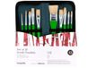 INNSPIRO Penseelset met 10 penselen voor kunstenaars, met etui, voor acryl, aquarel, gouache, olie, ideaal voor beginners en professionals