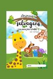 Livro Para Colorir Animais selvagens com 11 Paginas Desenho 3D