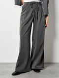 Apricot Getailleerde broek met wijde pijpen en krijtstreep