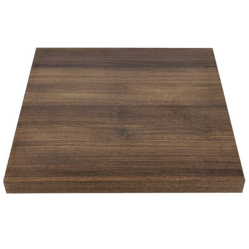 Bolero - Vierkant gelamineerd/spaanplaat tafelblad 70x70 cm Rustiek eiken