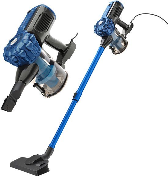 Clatronic ProfiCare BS 3133 2-in-1 Hand- en Vloerstofzuiger - Blauw - Zakloos - 600W - 6.8m Snoer