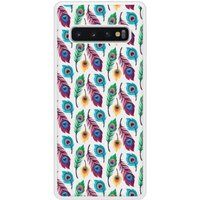 Pauwenveer siliconen hoesje compatibel met Galaxy S10 Plus