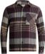 JACK & JONES Chemise à carreaux manches longues violet laine L