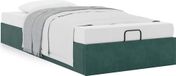 Maison Exclusive - Cadre de lit ottoman sans matelas vert foncé 90x190 cm velours