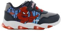 Leomil Spiderman - Schoenen voor jongens met lichtjes - Sneakers voor kinderen met klittenband - Lichtgevende kindersneaker - Maat 32 - Blauw