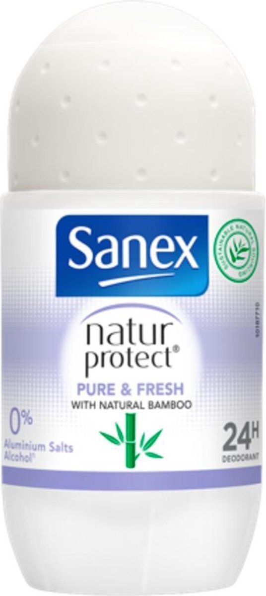 Sanex 6x Deodorant Roller Natur Protect Bamboo Pure & Fresh 50 ml