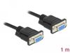 Delock Serial Cable RS-232 D-Sub9 female to female null modem with narrow plug housing 1 m