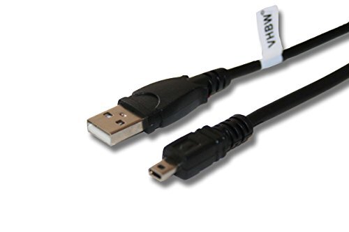 VHBW USB-kabel datakabel (standaard USB type A) 150 cm geschikt voor Nikon D3100, D3200, D3300, D5200, D5300, D5500, DF camera