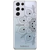 ERT GROUP mobiel telefoonhoesje voor Samsung S21 ULTRA origineel en officieel erkend Babaco patroon Mandalas 002 optimaal aangepast aan de vorm van de mobiele telefoon, gedeeltelijk bedrukt