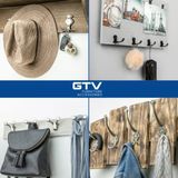 GTV Kapstokhaak WALENCIA Glanzend Chroom Metaal/RVS Wandmontage