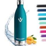 Thermosfles 18/8 roestvrij staal 1000 ml BPA-vrije sportfles vacuüm-geïsoleerde thermosfles lekvrij thermosfles voor school sport camping