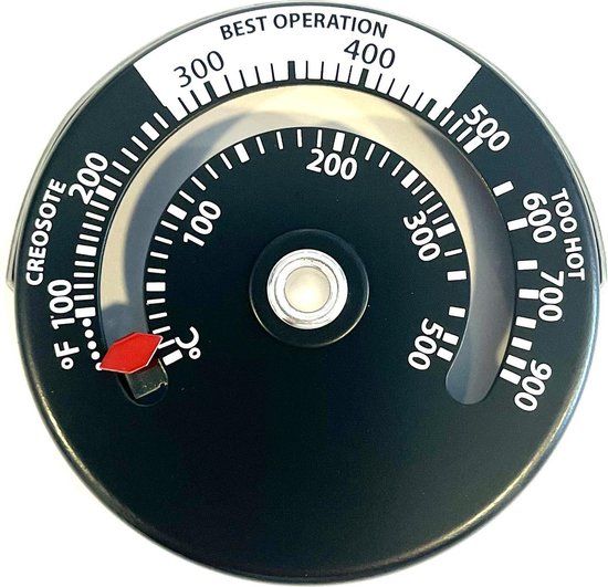 TT Bol Magnetische pijp Thermometer t.b.v. de kachelpijp