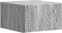 vidaXL Muurbevestigde Nachttafel Grijs Sonoma 49 x 34,5 x 20 cm