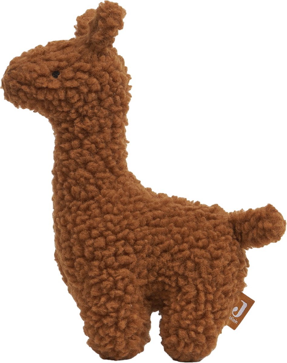 Jollein knuffel lama caramel - Knuffels - polyester fibre fill- polyester teddy - 20 centimeter