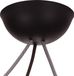 CableCup Trio plafondkap 3 snoeren - Ø14,4 cm - silicone - noir - rond flexible
